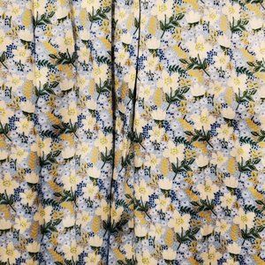 Zara Floral Pleated Maxi Skirt